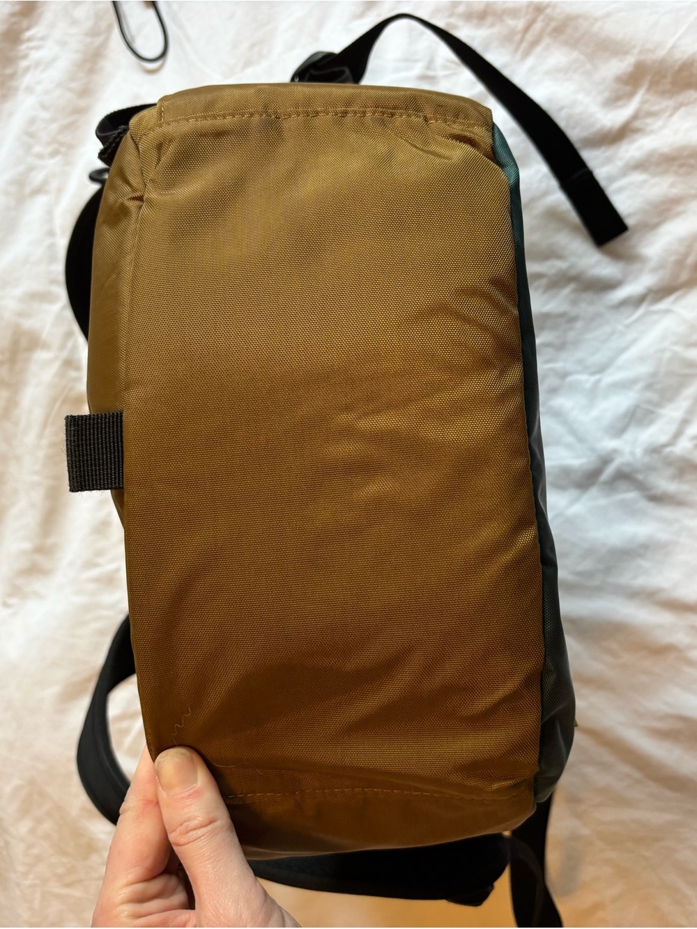 Topo Designs Men's Green Backpack with Yellow Trim - Picture 4 of 5